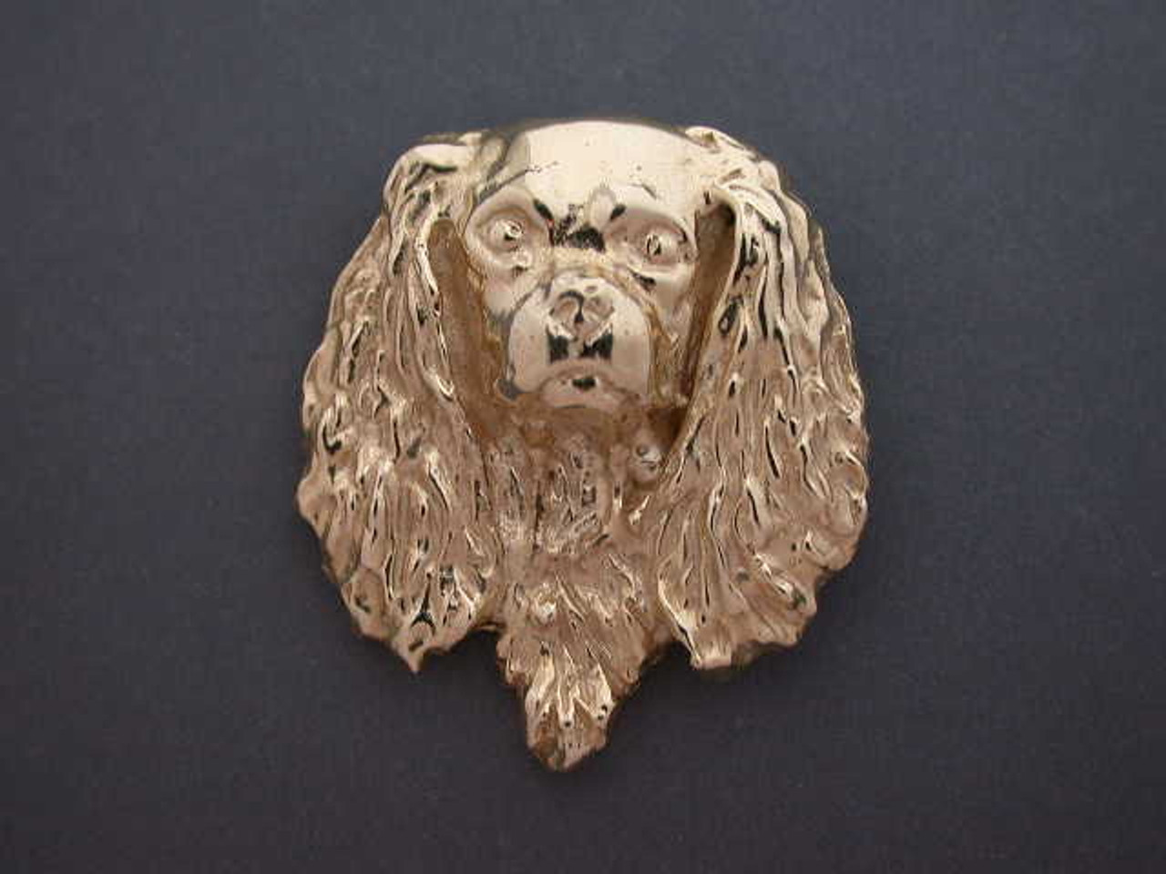 Cavalier King Charles Head Front View Male Lrg Pendant