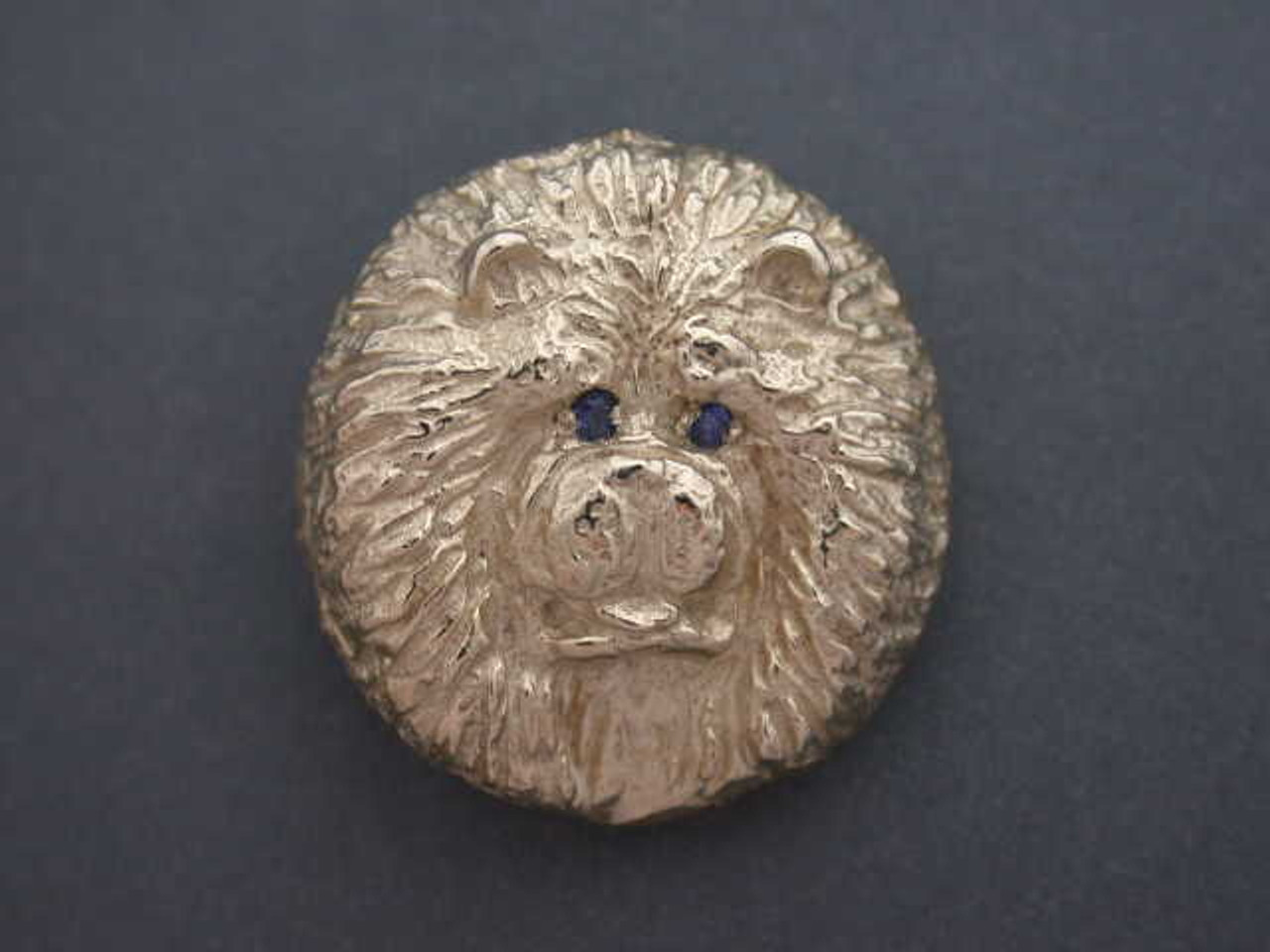 Chow Chow Head Front View Sm Pendant