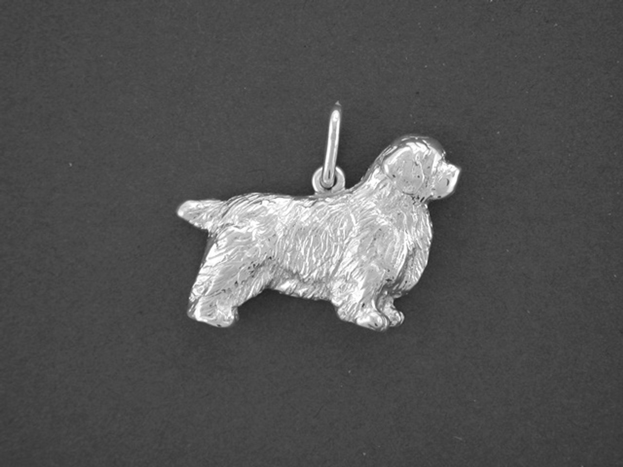 Clumber Spaniel Full Body Med R Pendant