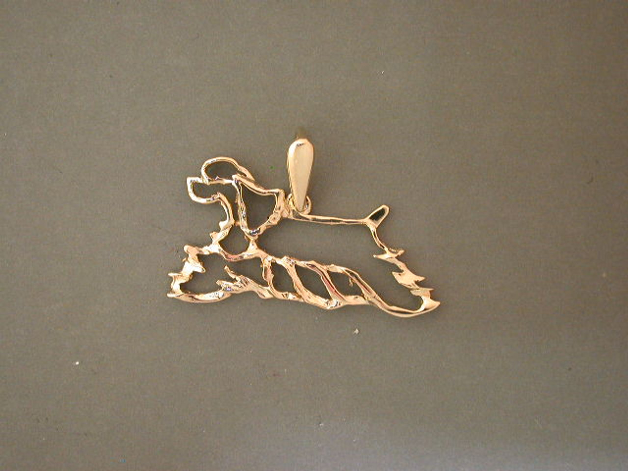 Cocker Spaniel Full Body Gaiting Cutout Pendant