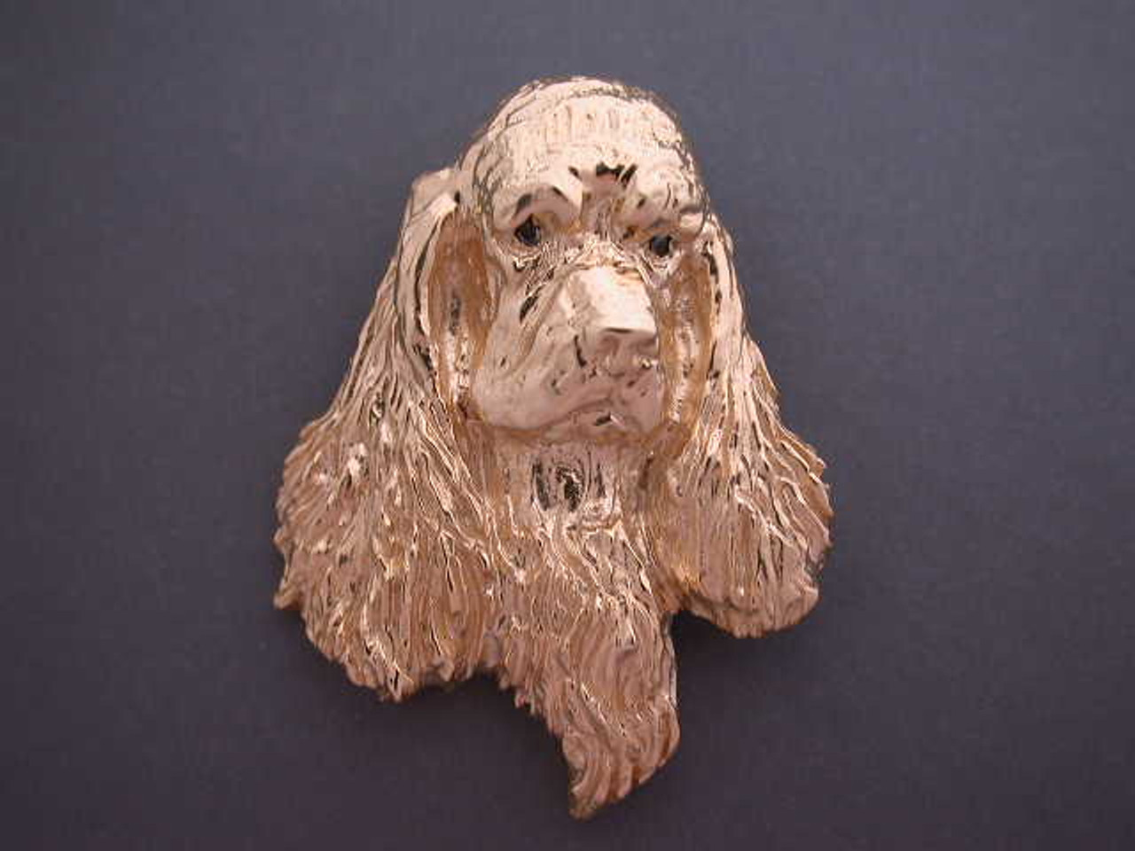 Cocker Spaniel Head Front View Lrg Pendant