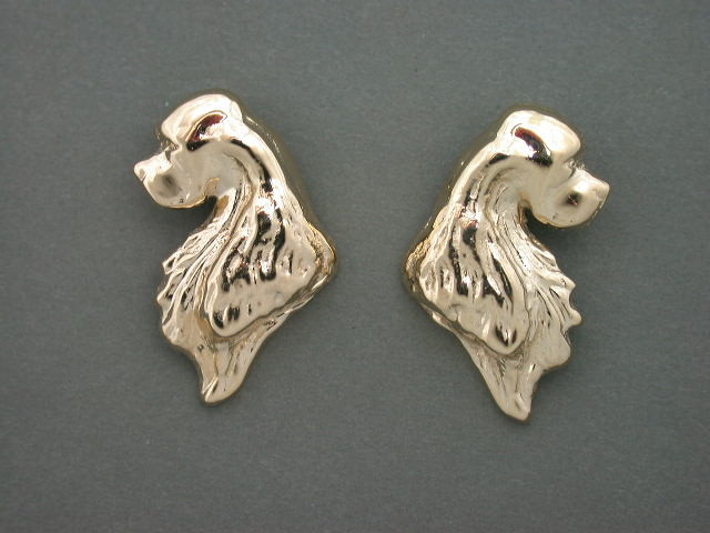 Cocker Spaniel Head Sm L&R Earrings