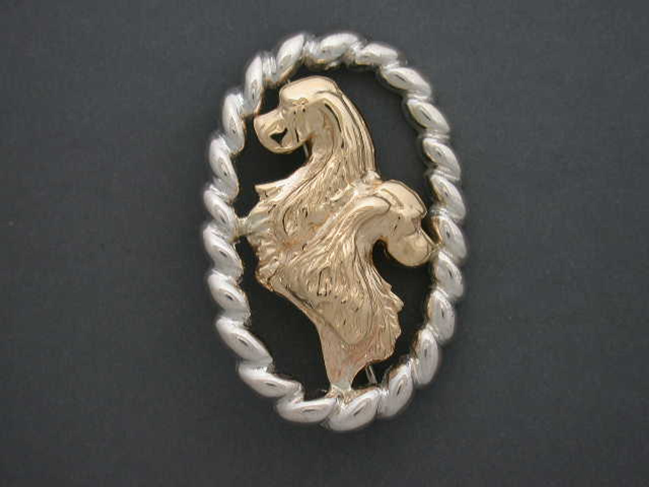 Frame Oval Spiral Cocker Spaniel Pendant