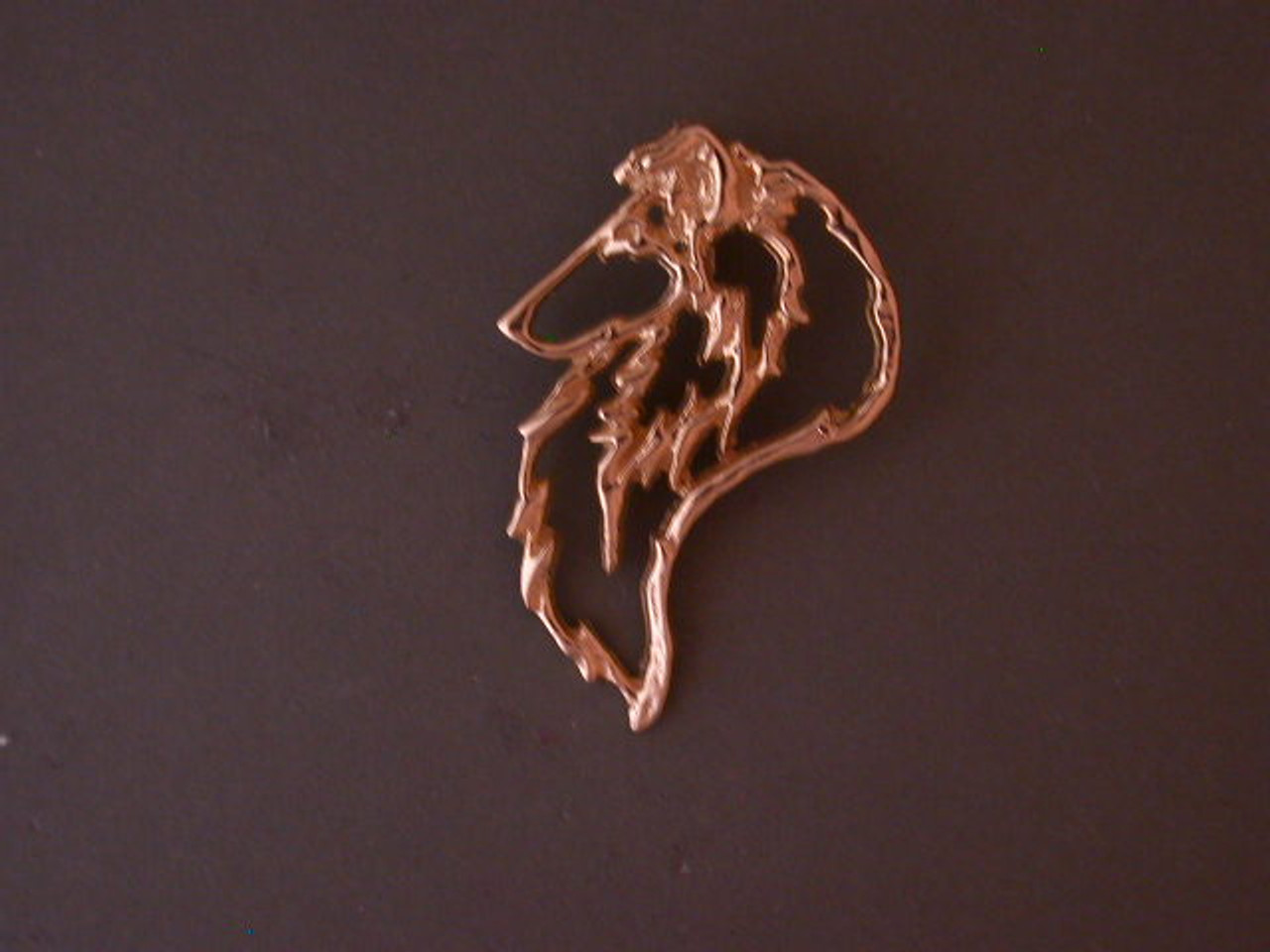 Collie Rough Head Cutout Pendant