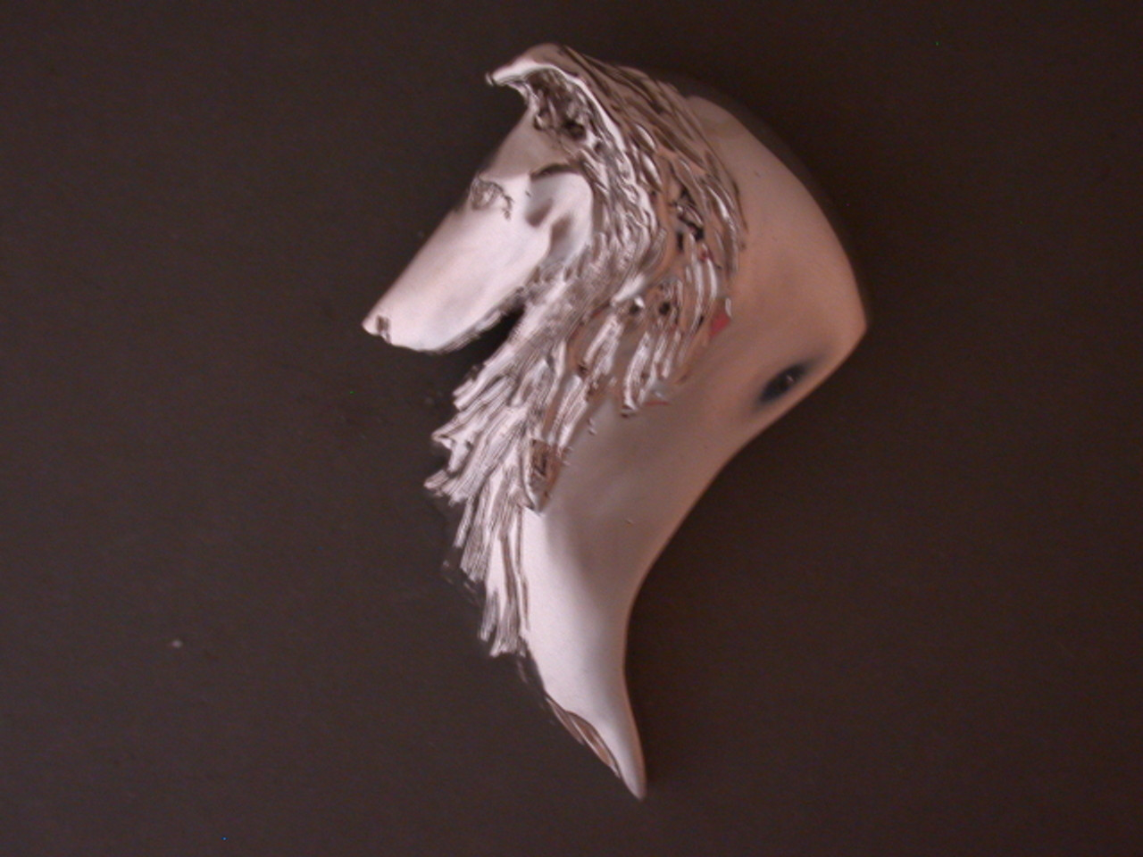 Collie Rough Smooth Lrg Silver Pendant