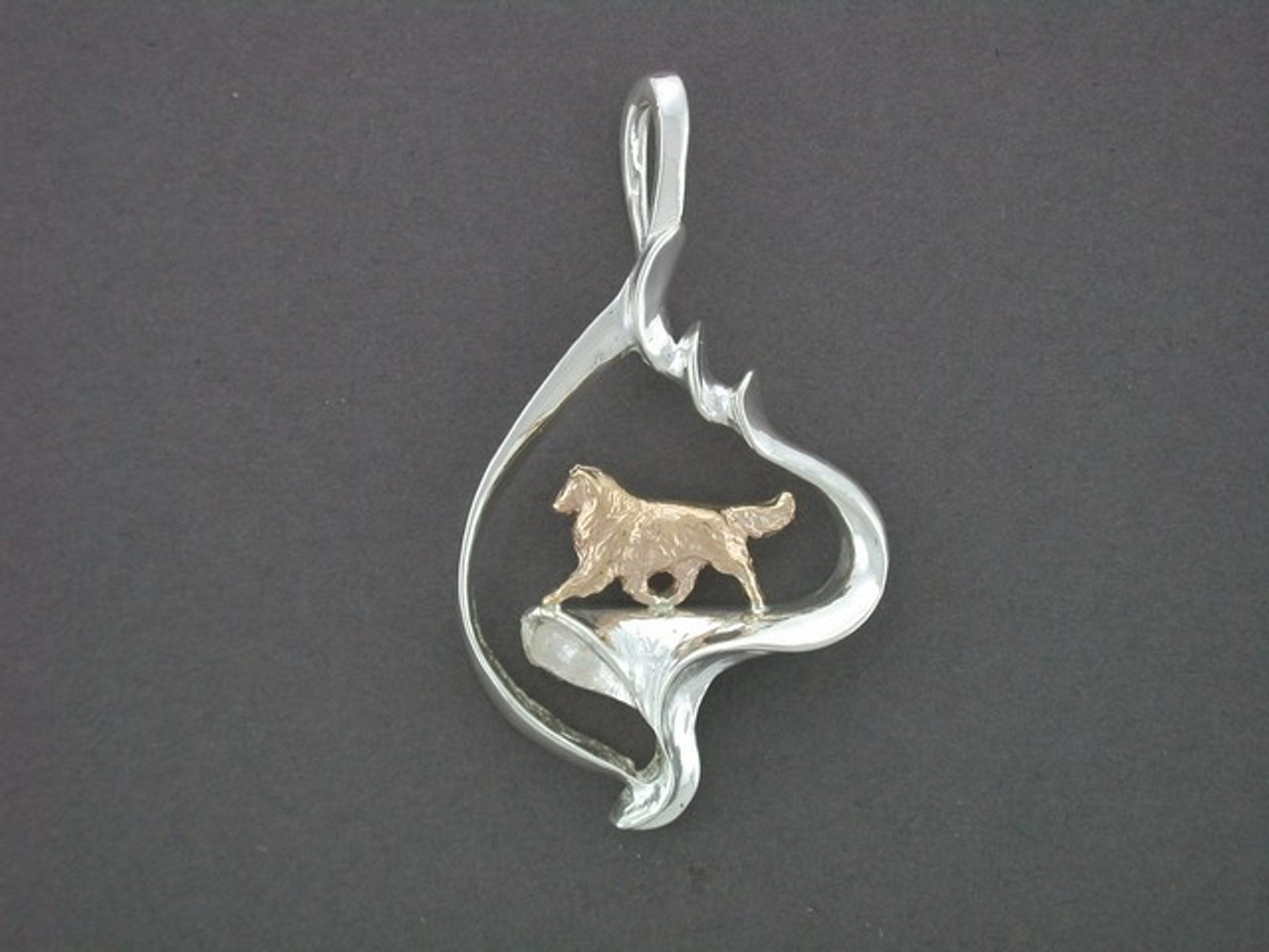 Frame Ornament With Collie Pendant