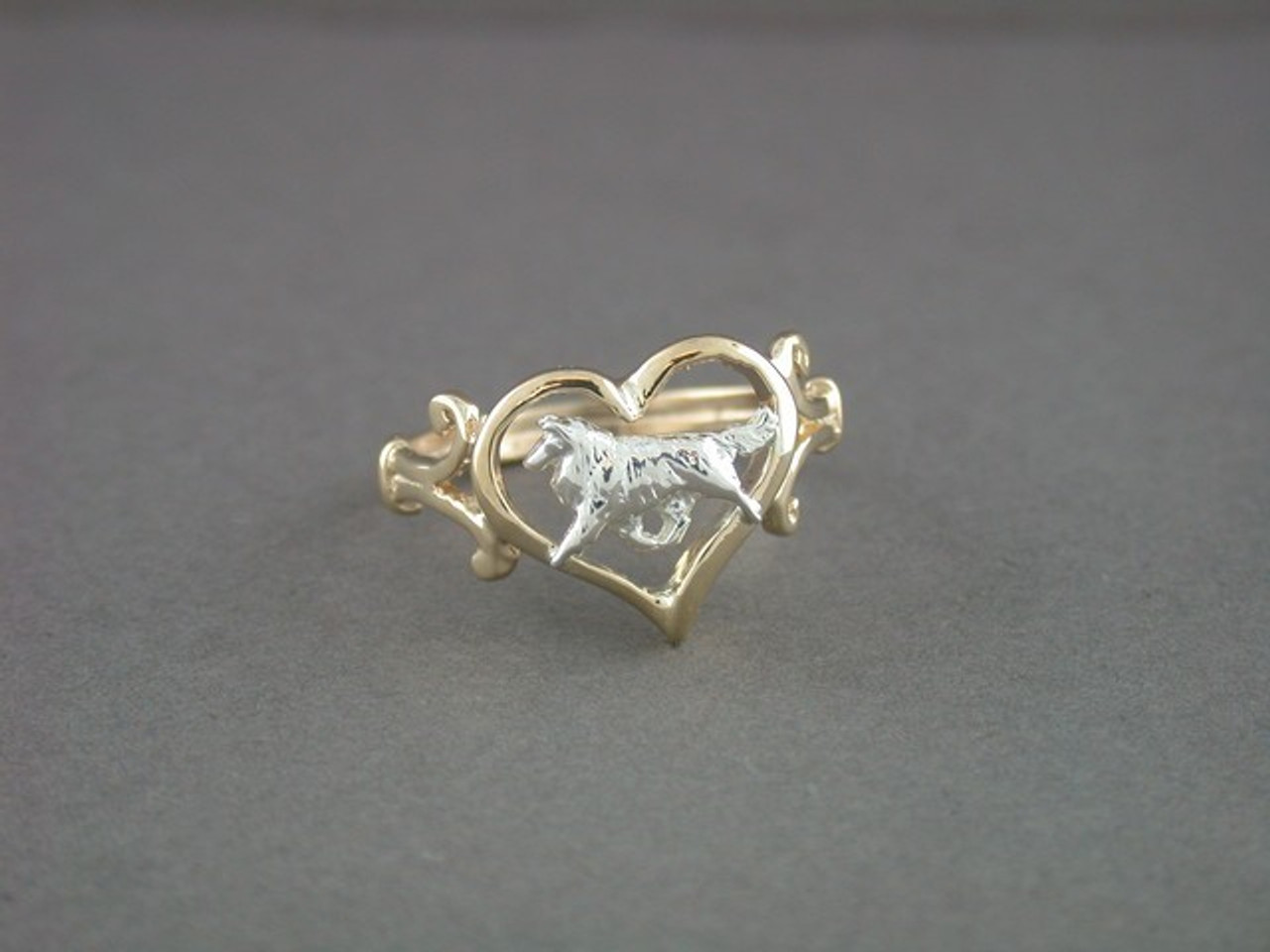 Ring Heart With Collie