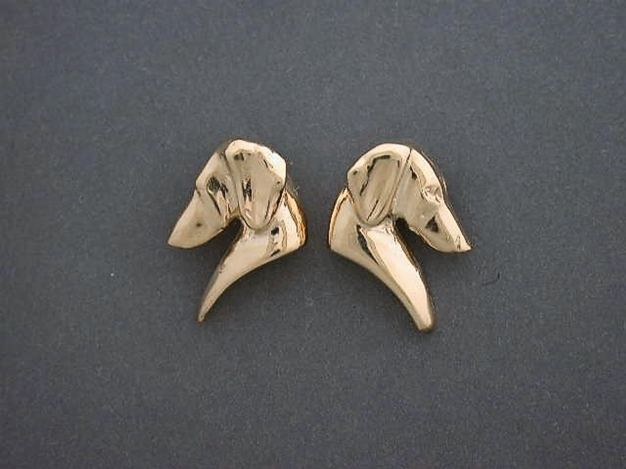 Dachshund Earrings Head Sm L & R Arch Neck