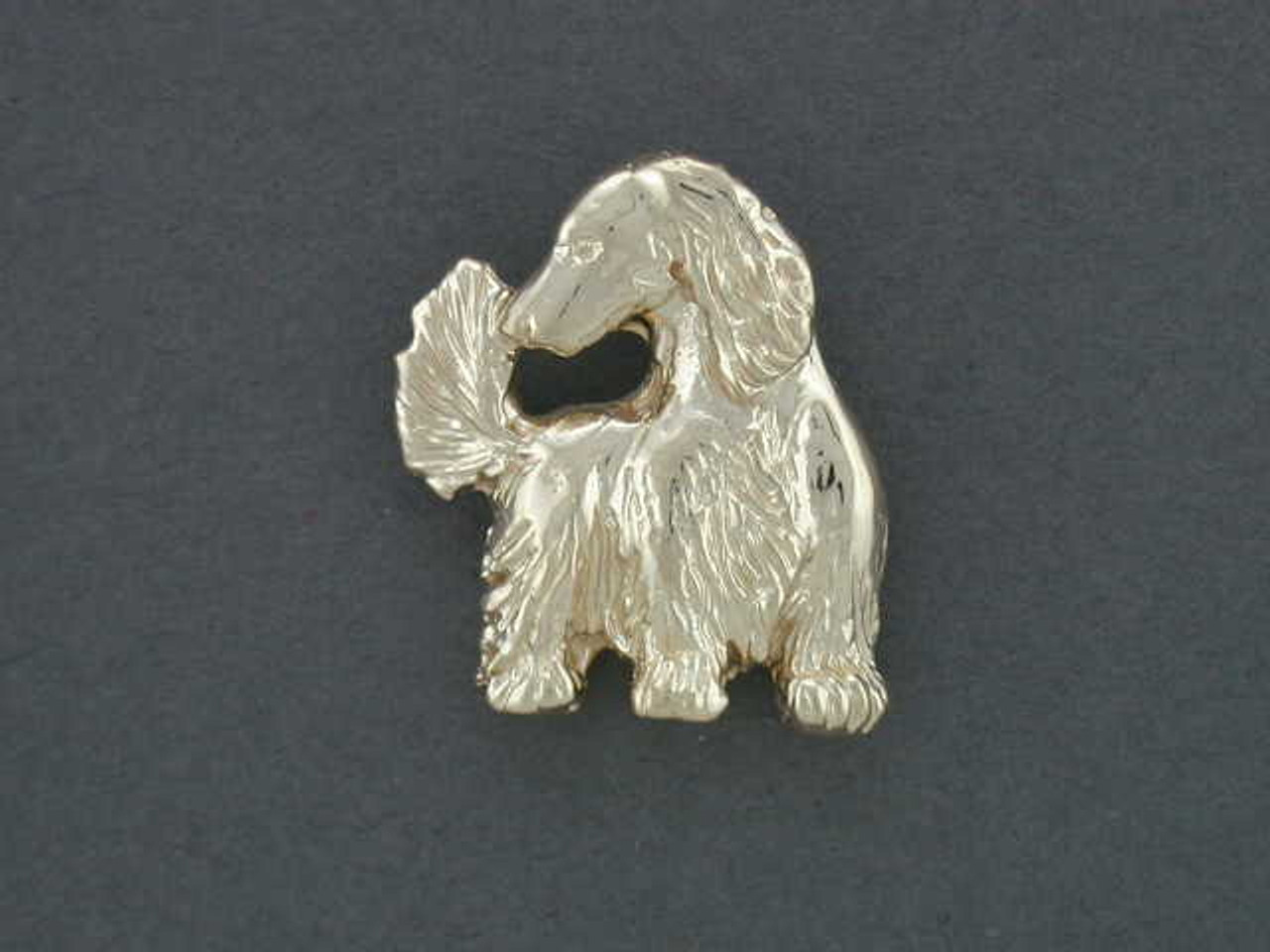 Dachshund Full Body Stacked Long Haired Pendant