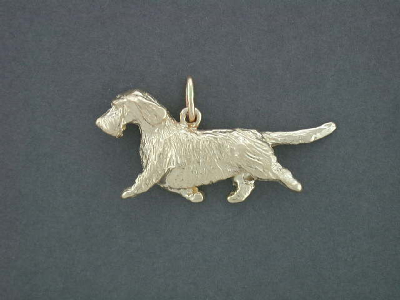 Dachshund Full Body Wire Gaiting Med L Pendant