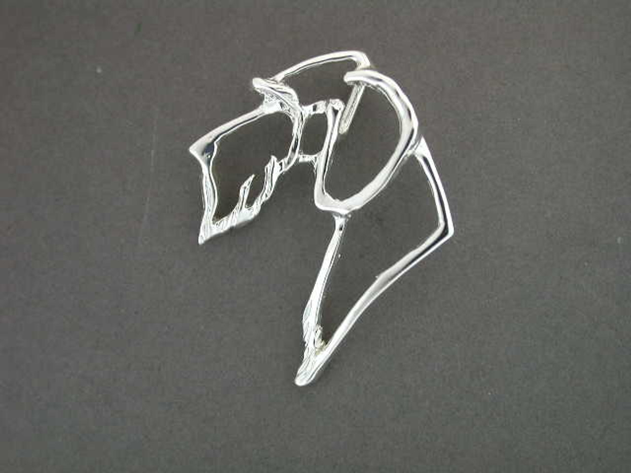 Dachshund Head Wire Haired Cutout L Med Pendant