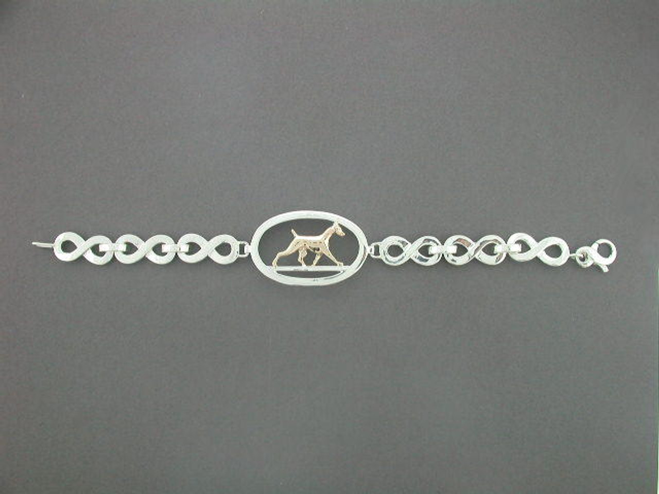Bracelet Link Fig 8 With Doberman