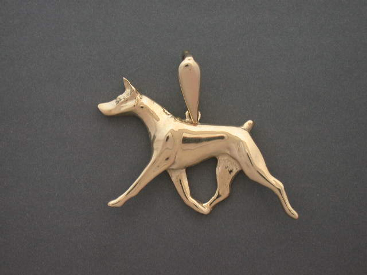 Doberman Full Body Gating Lrg L Pendant