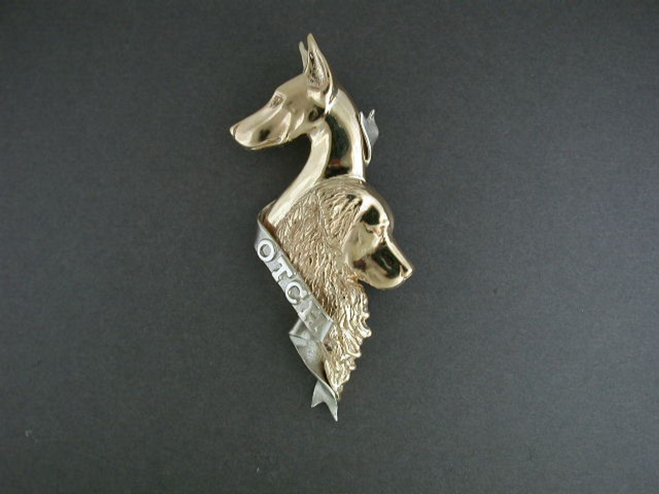 Doberman Golden Retriever Custom  W Otch Titile Pendant