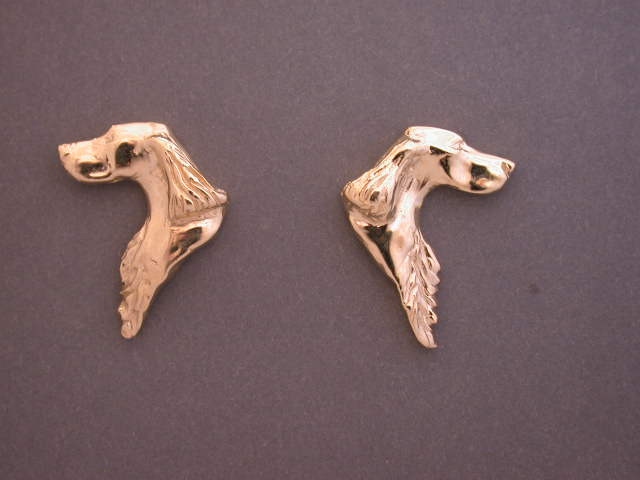 English Setter Head Earring L&R