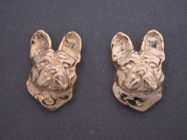 French Bulldog Earrings Sm L & R