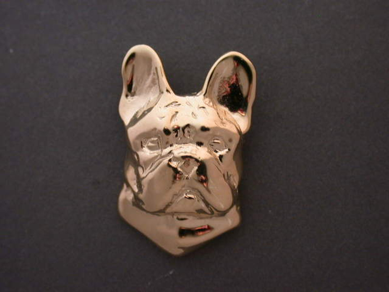 French Bulldog Head Front View Med Pendant