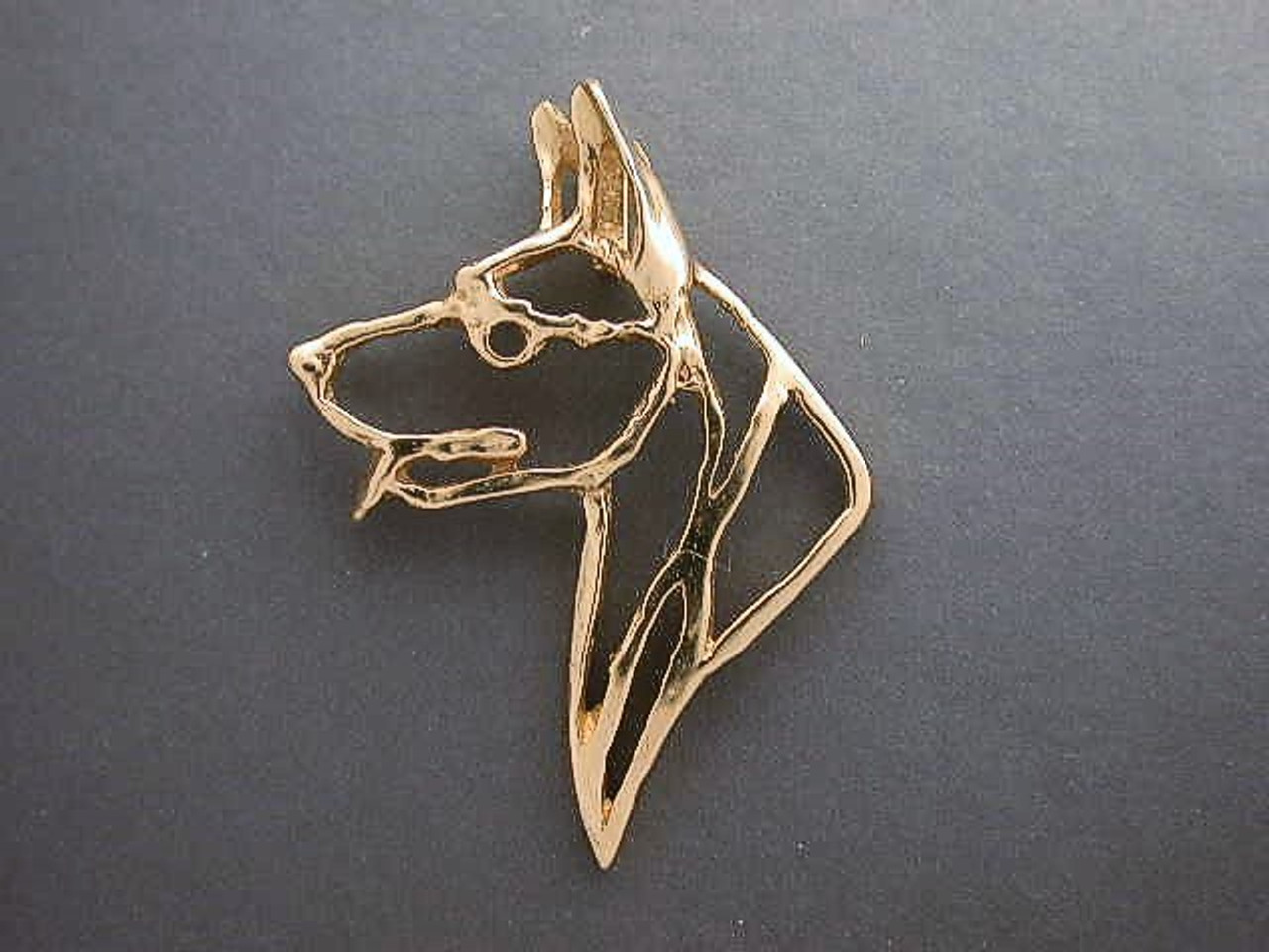 German Shepherd Head Cutout L Pendant