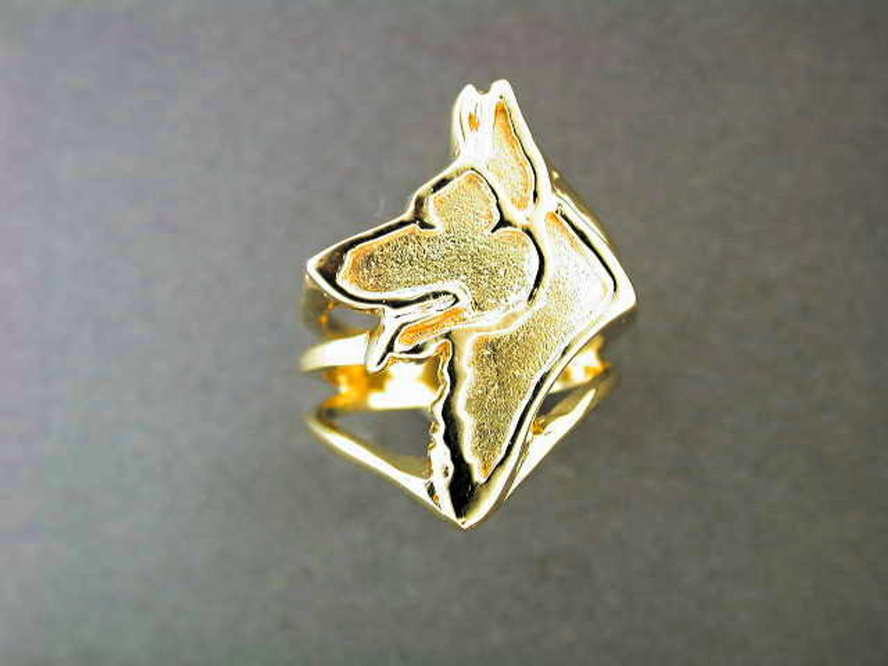 German Shepherd Ring Cutout Style