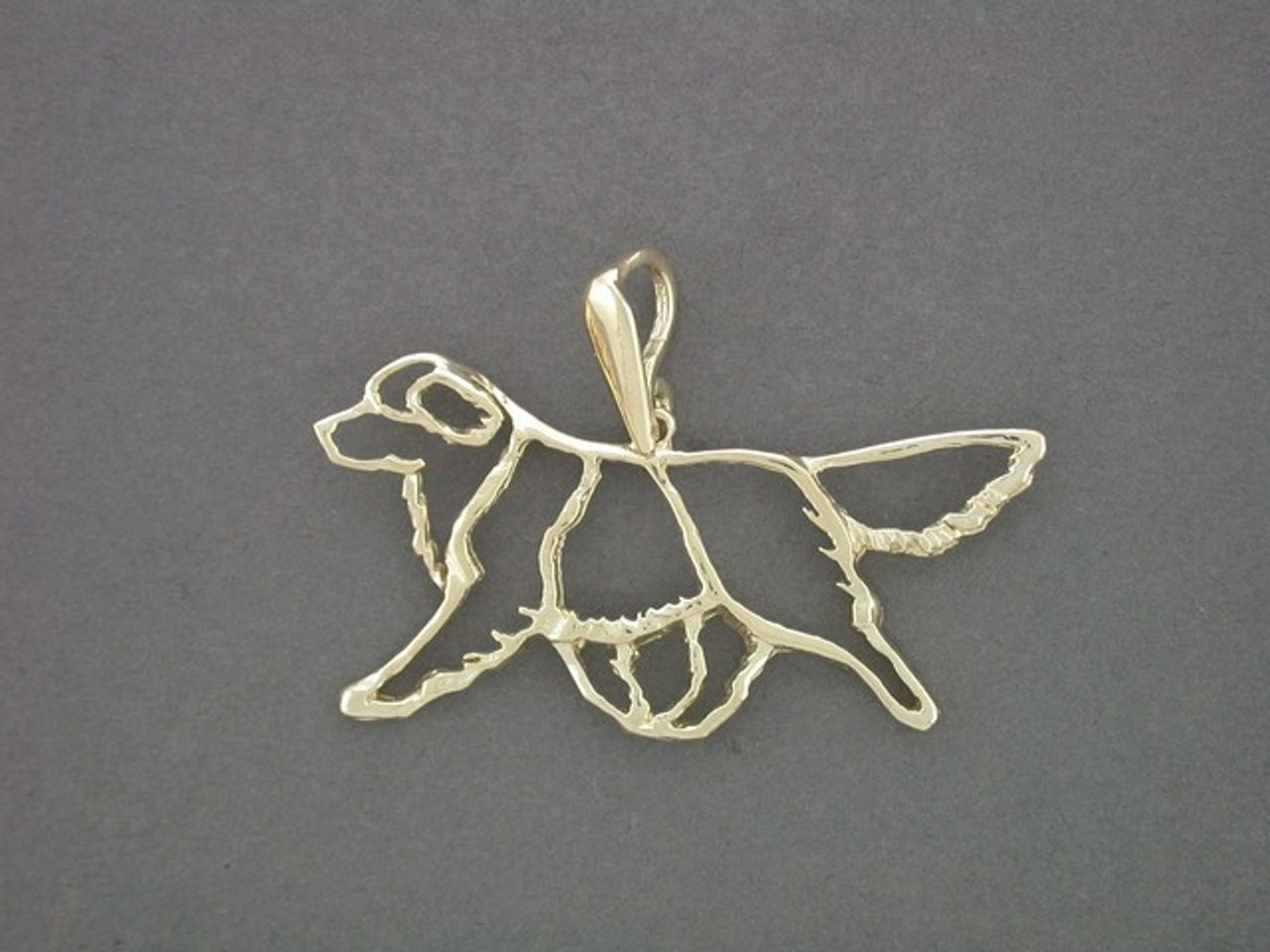 Golden Retreiver Full Body Cutout Pendant