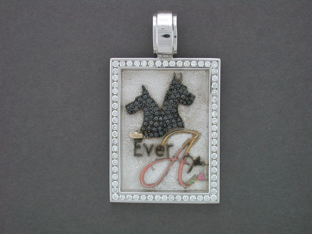 Frame Custom Logo With Great Dane Pendant