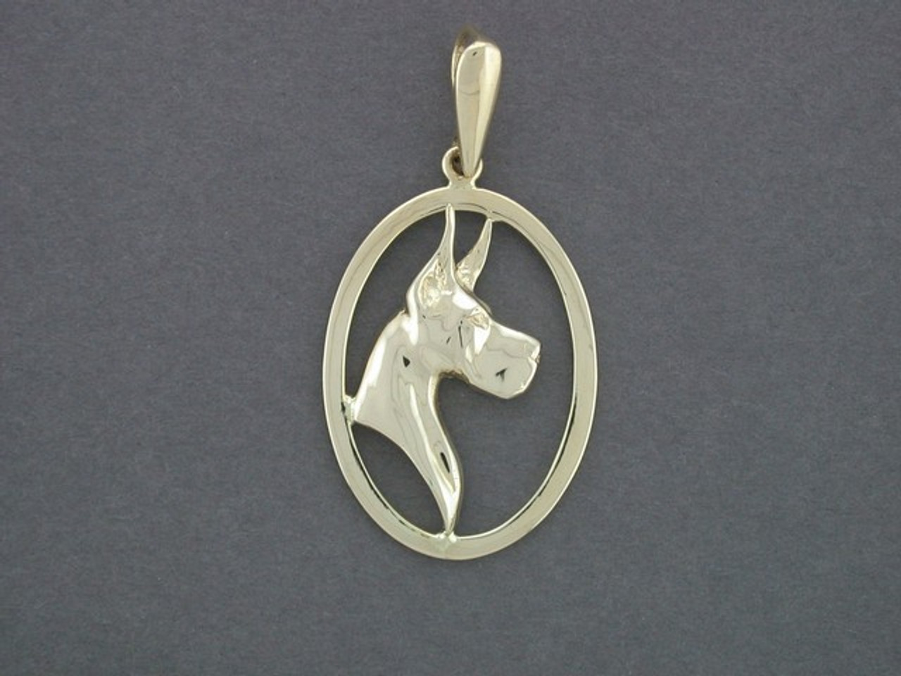 Frame Five Oval With Great Dane Pendant