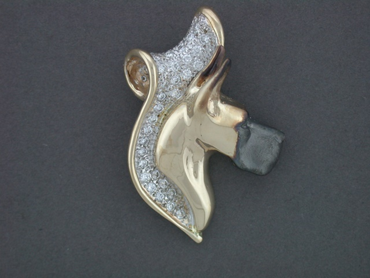 Frame Flame With Great Dane Pendant