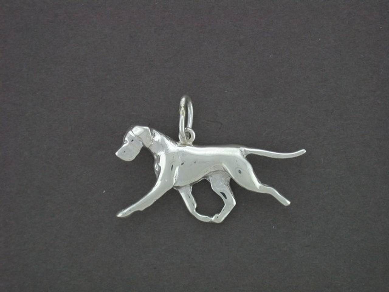 Great Dane Full Body Gaiting Natural Ear Pendant