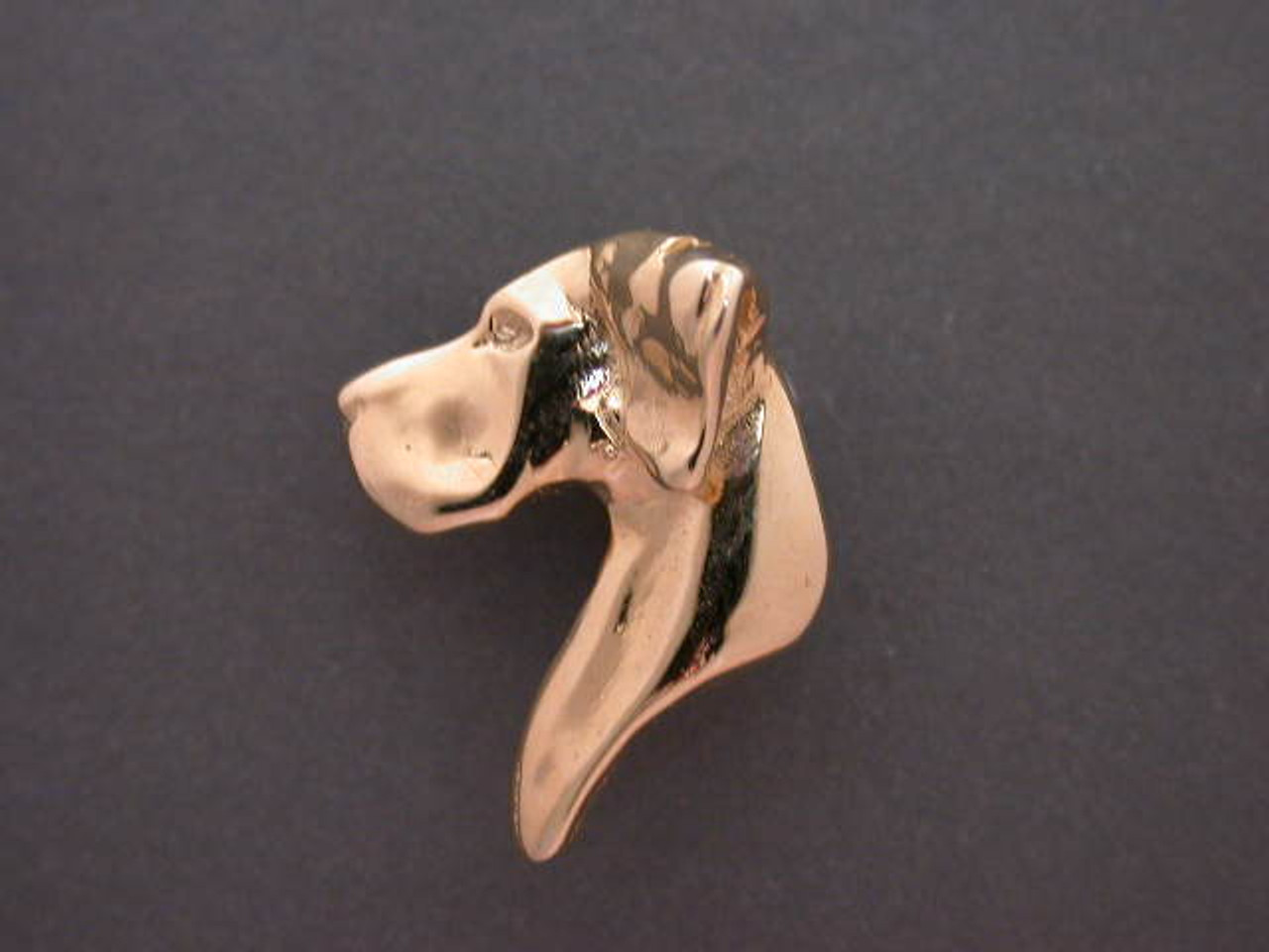 Great Dane Head L Nat Ear Pendant