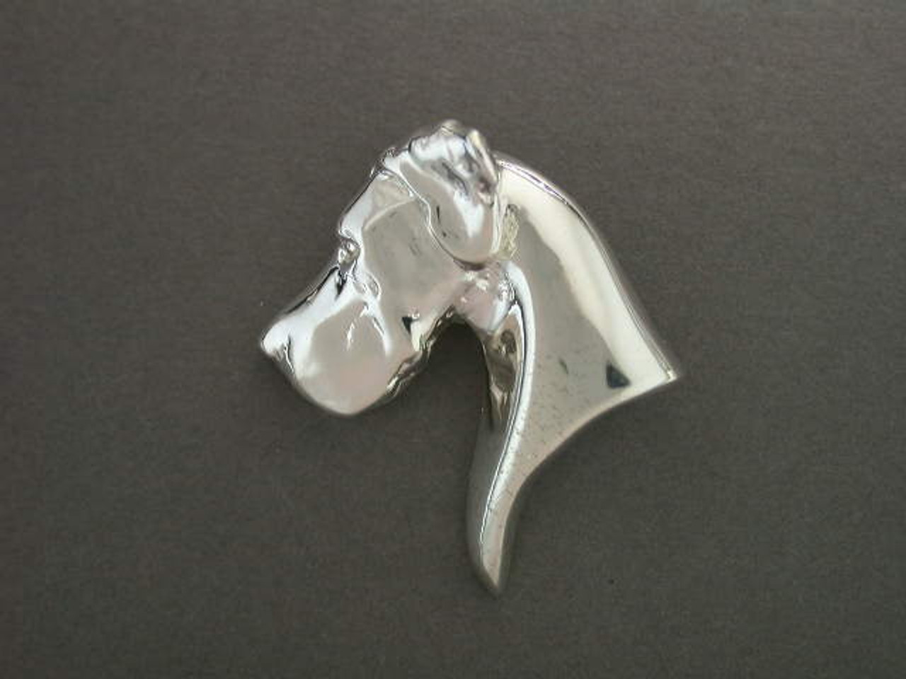 Great Dane Head Natural Ear Med L Pendant