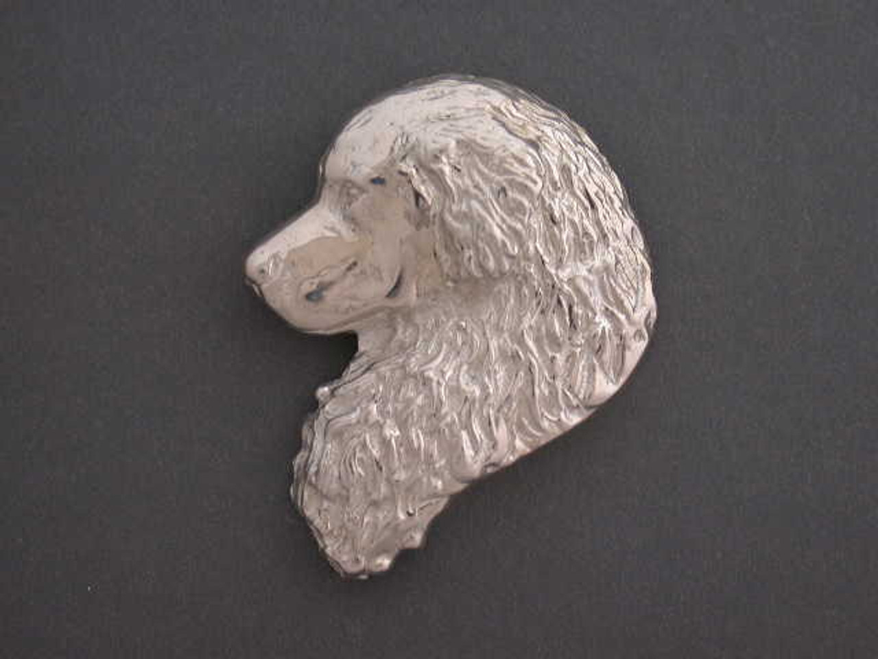 Great Pyrenees Head Lrg L New Silver Pendant