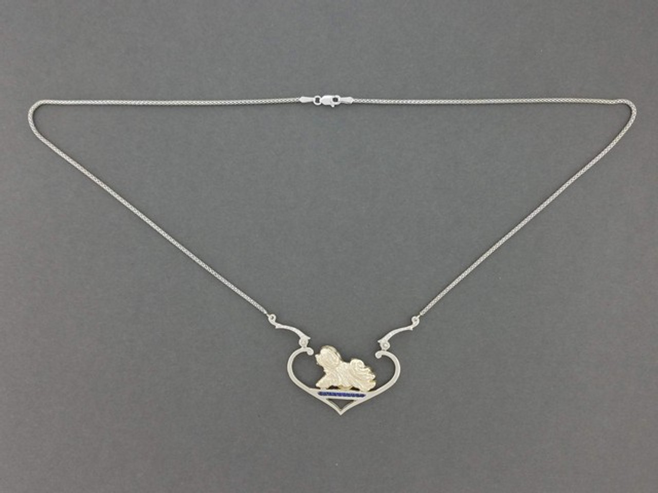 Frame Hinge Heart With Havanese Pendant