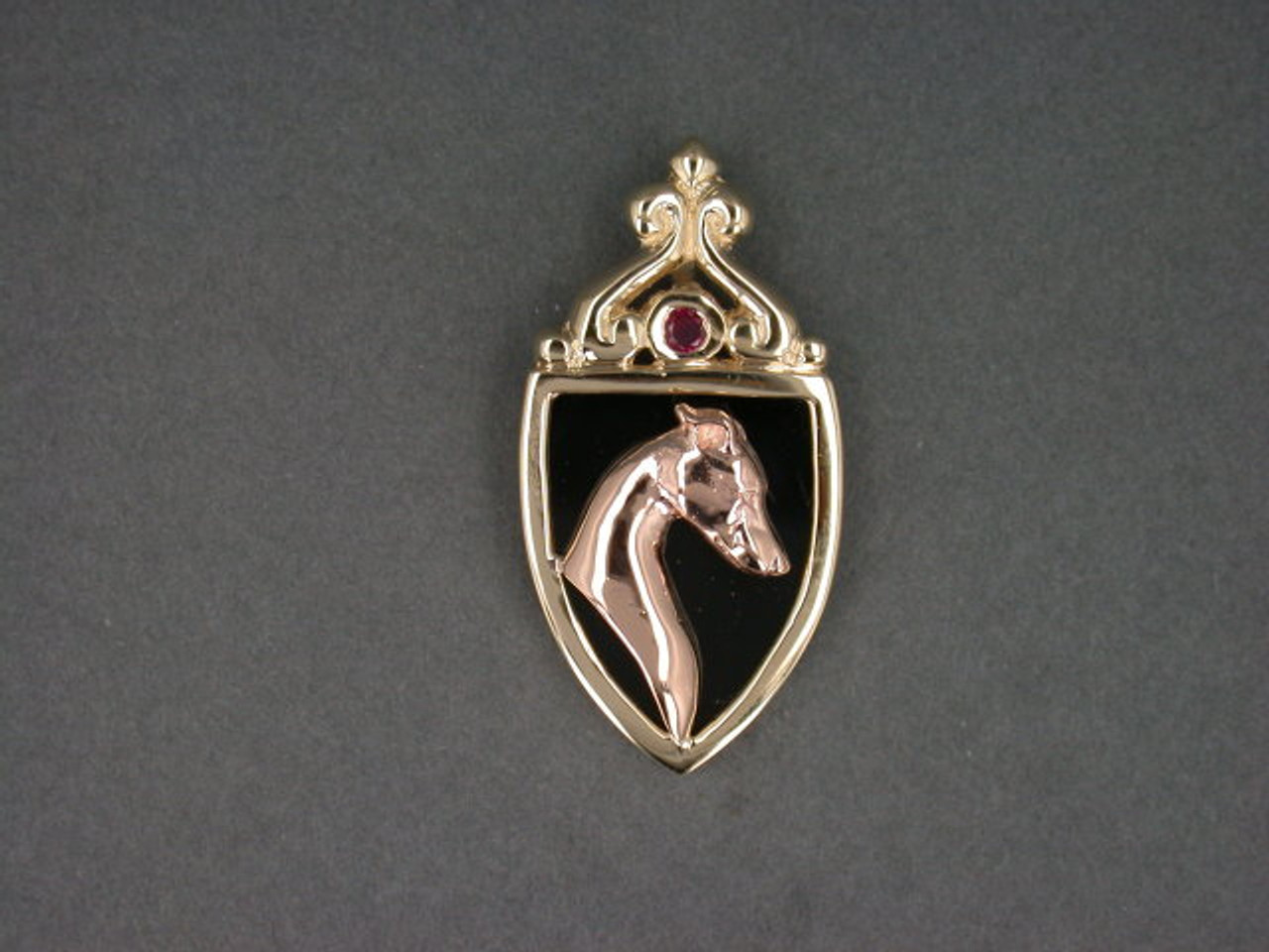 Frame Flech W Italian Greyhound Pendant