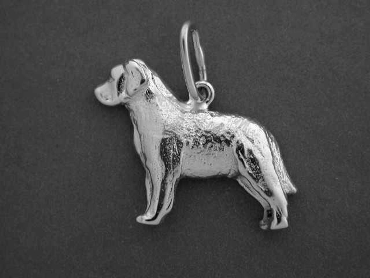 Labrador Full Body Stacked L Silver Pendant