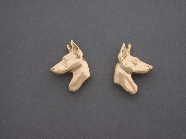 Manchester Terrier Earrings Sm L & R