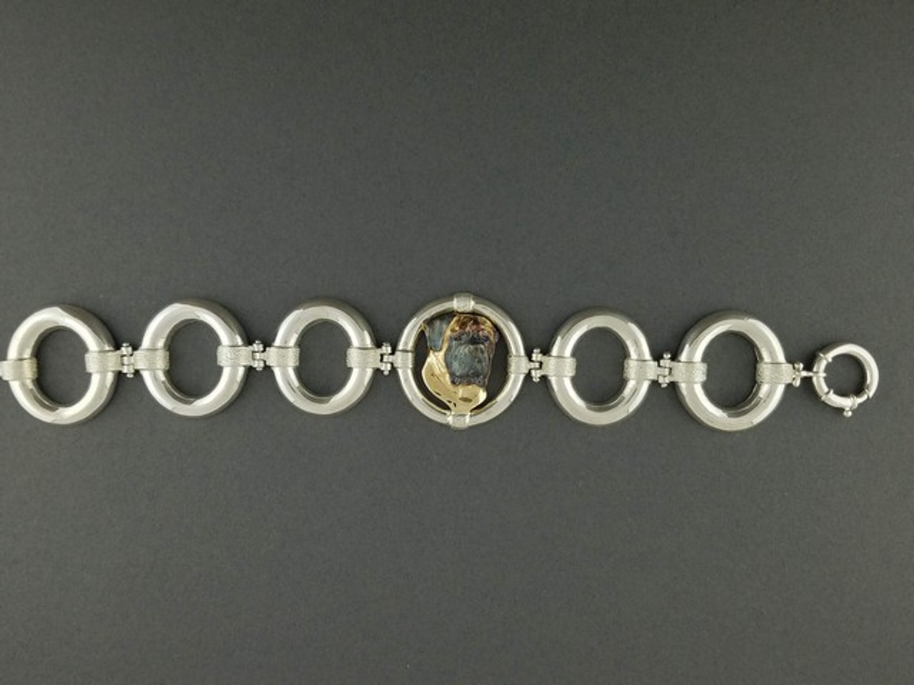 Bracelet Link Oval With English Mastiff