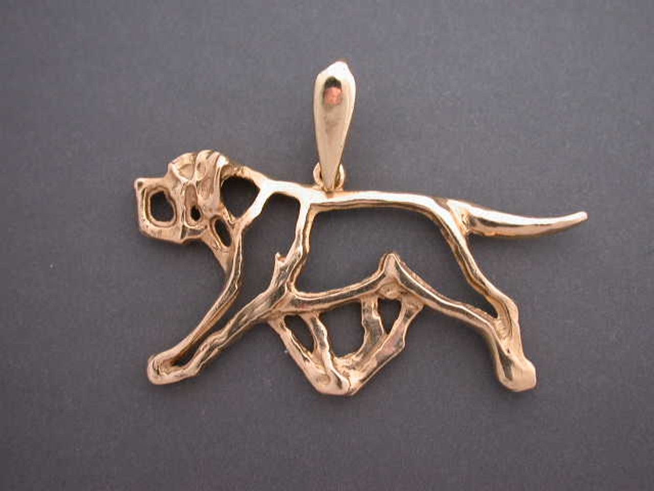 English Mastiff Full Body Cutout Gating L Pendant