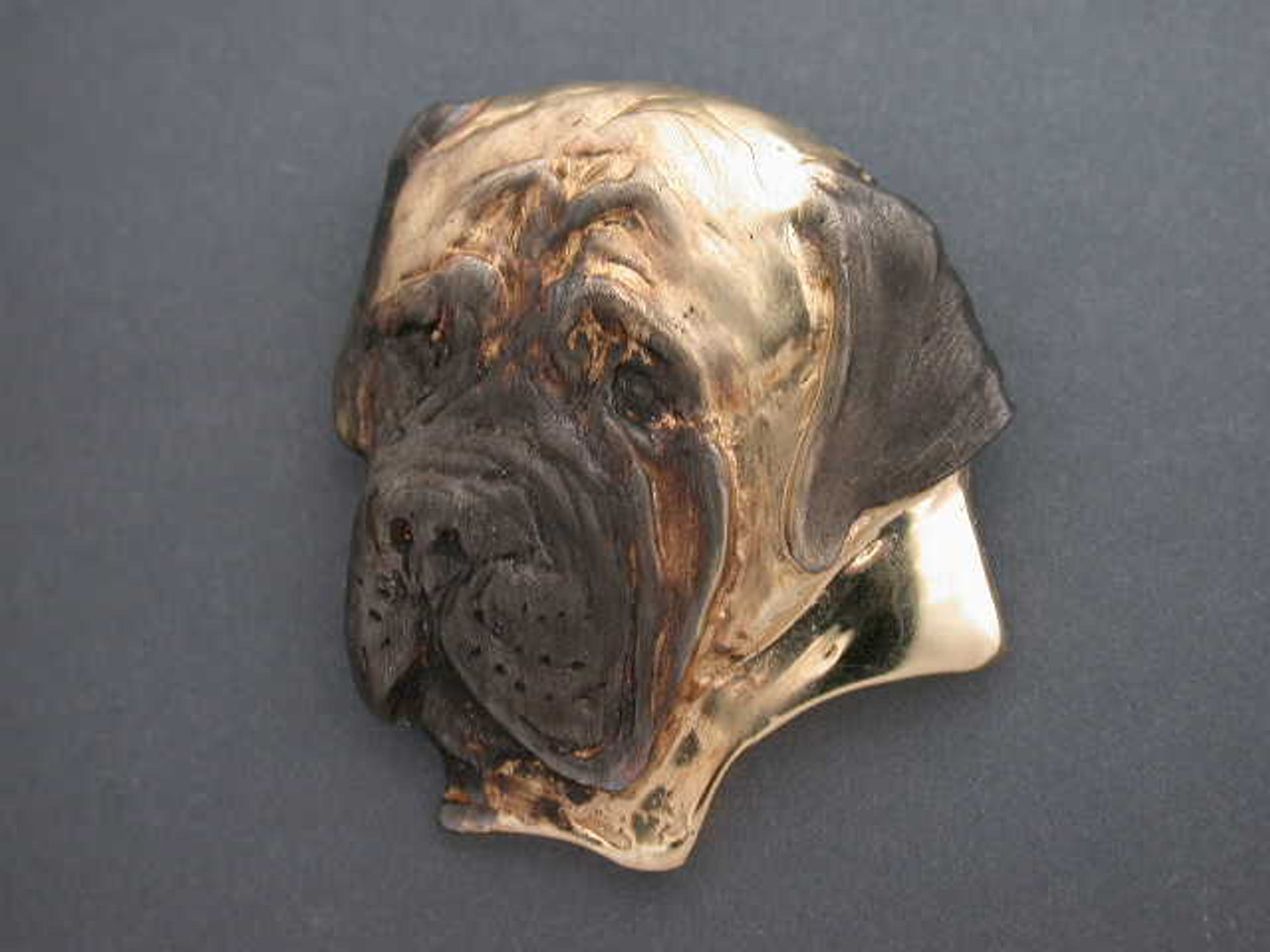 English Mastiff Head 3.4 View Mask Pendant