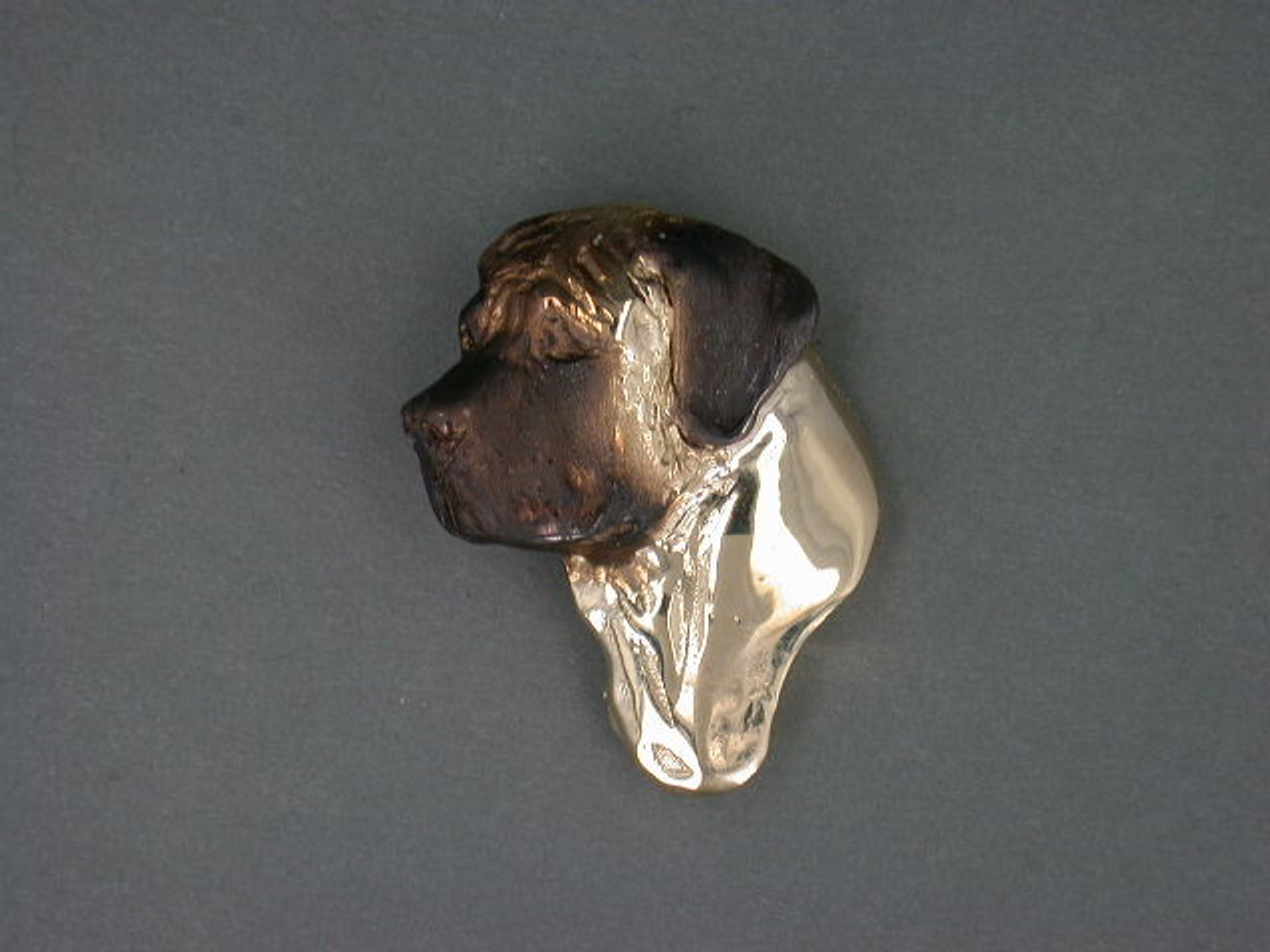 English Mastiff Head Lrg. L Pendant