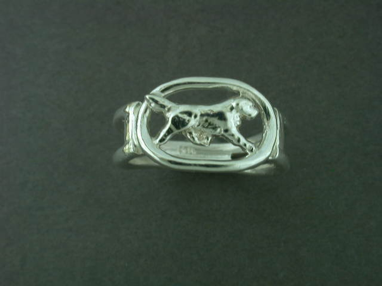 Ring Dbl Bar W Newfoundland Silver