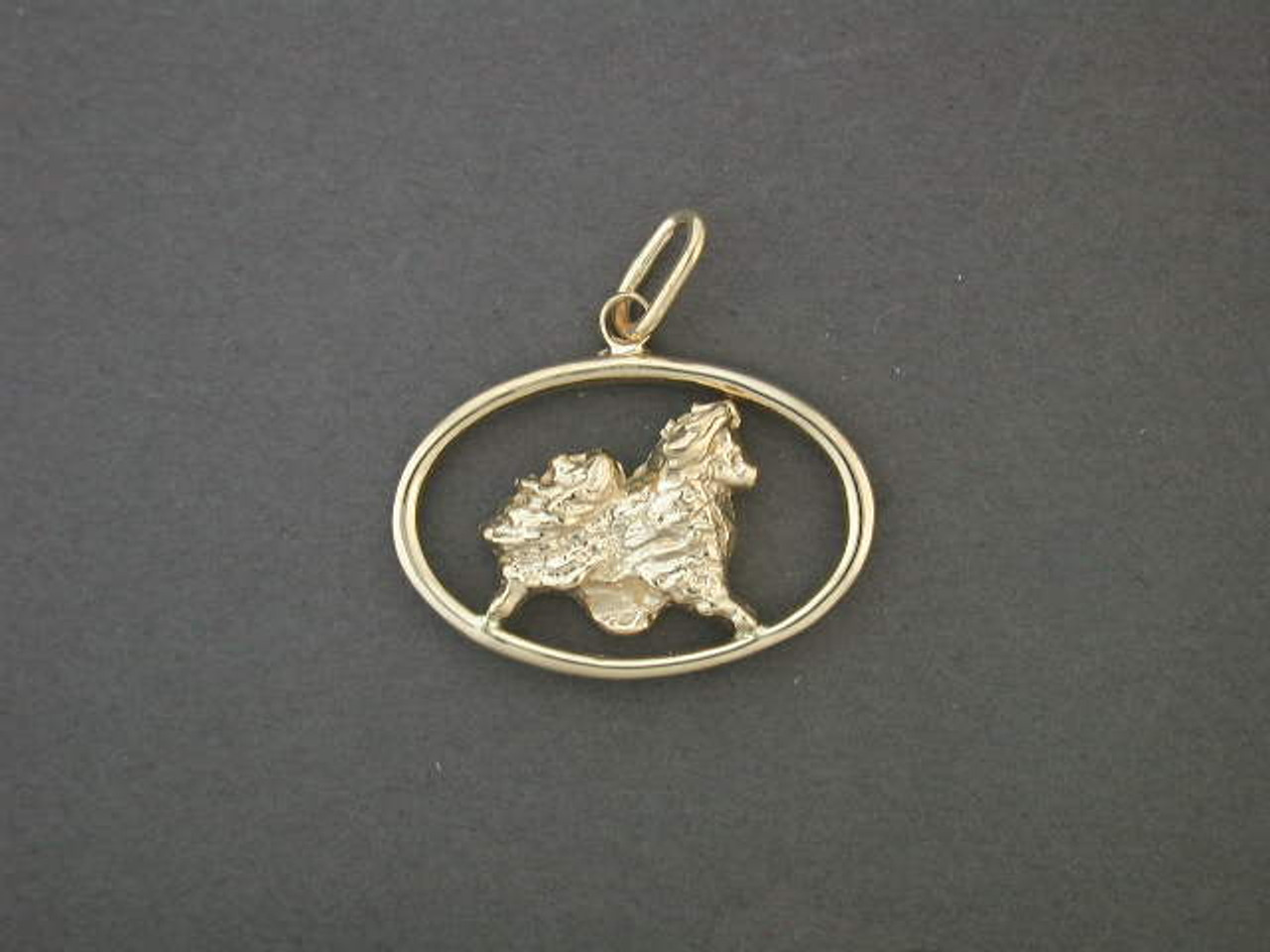 Frame Oval Wire Sm With Papillon Pendant