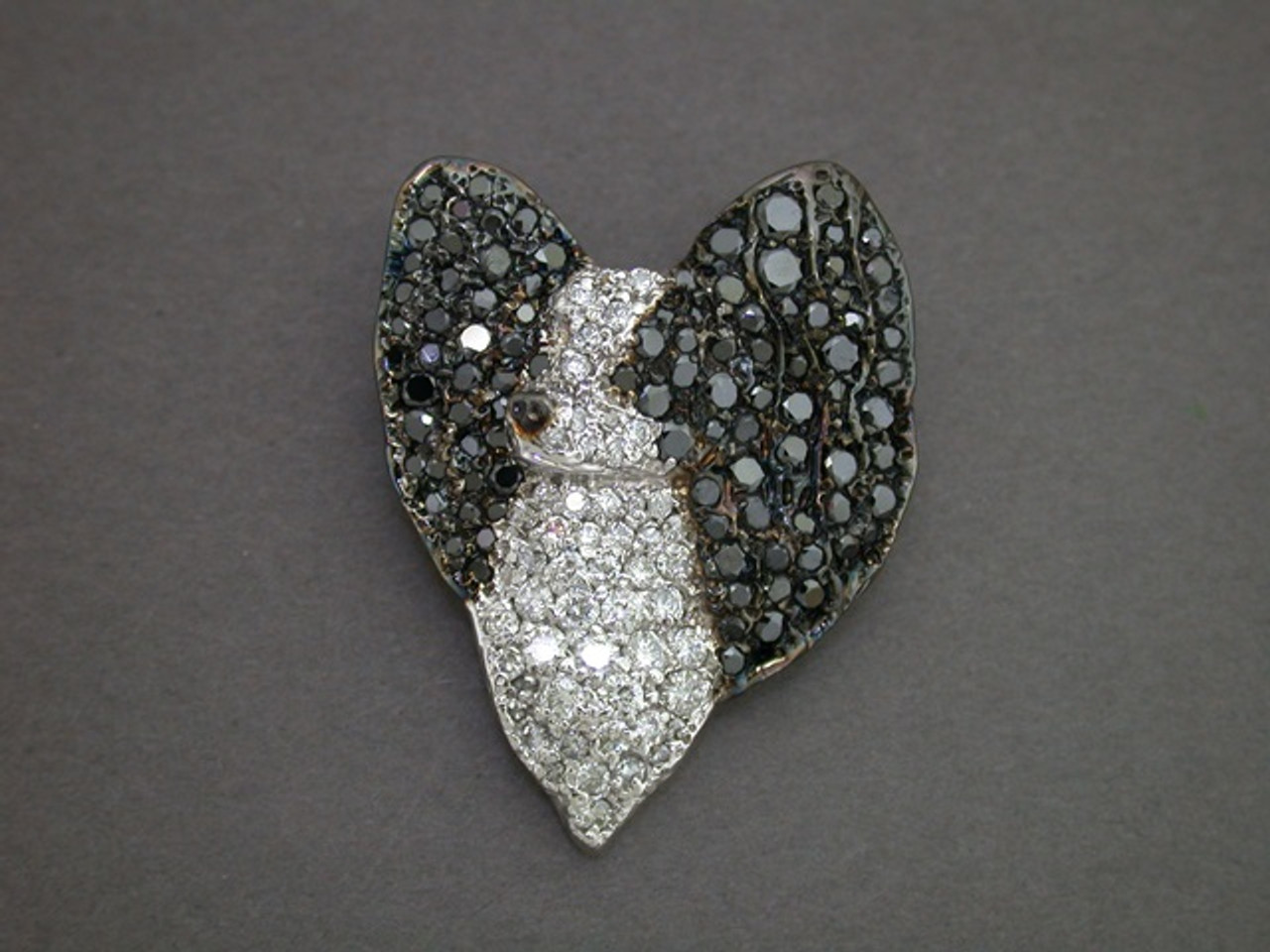 Papillon Head Front View Custom Pendant