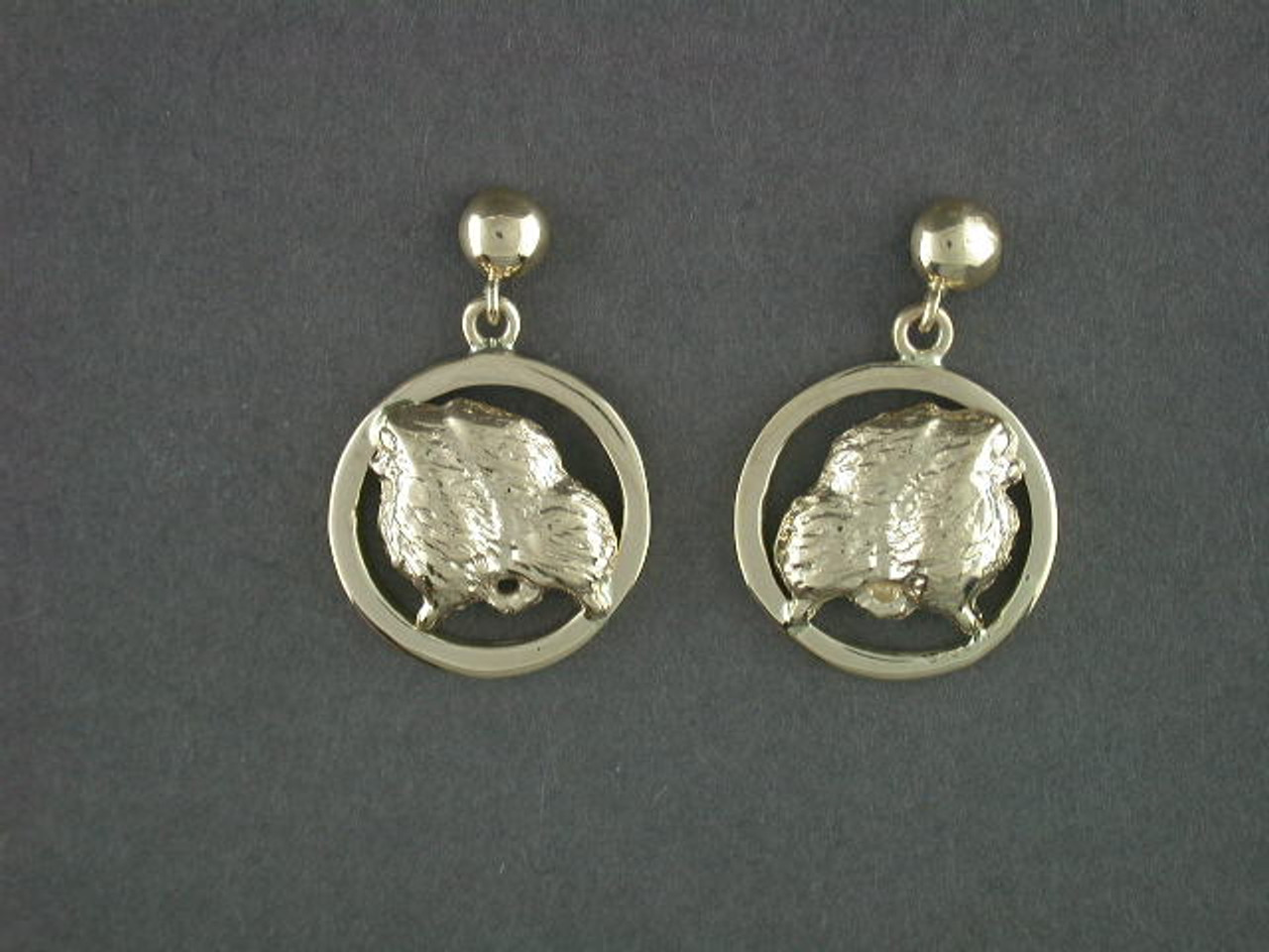 Earring Round Sm Cir Pomeranian