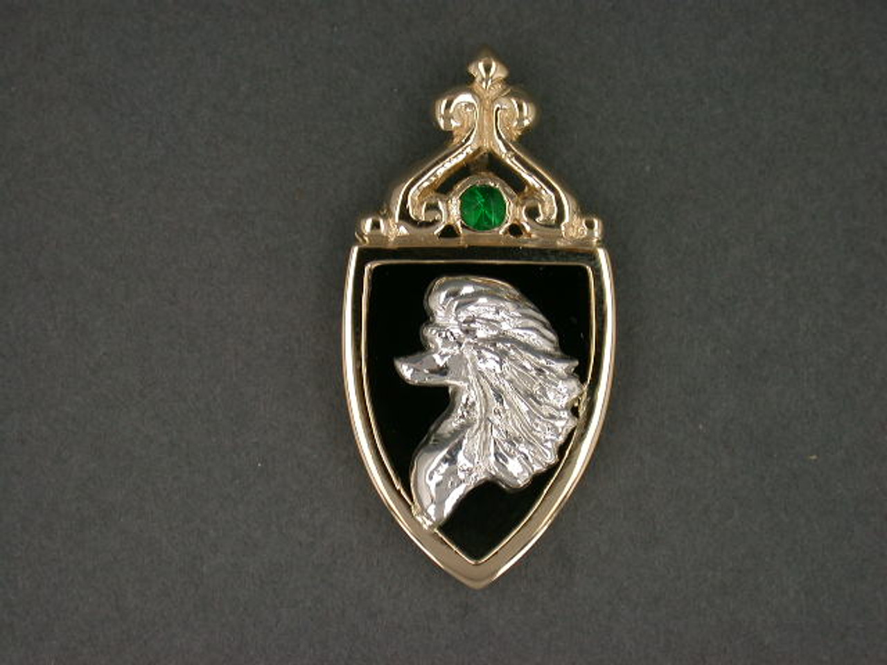 Frame Flech Lrg W Scroll With Poodle Pendant
