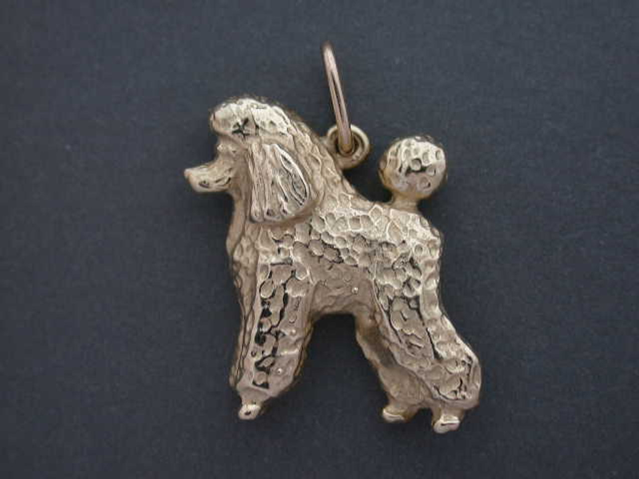 Poodle Full Body Stacked L Puppy Clip Pendant Pendant