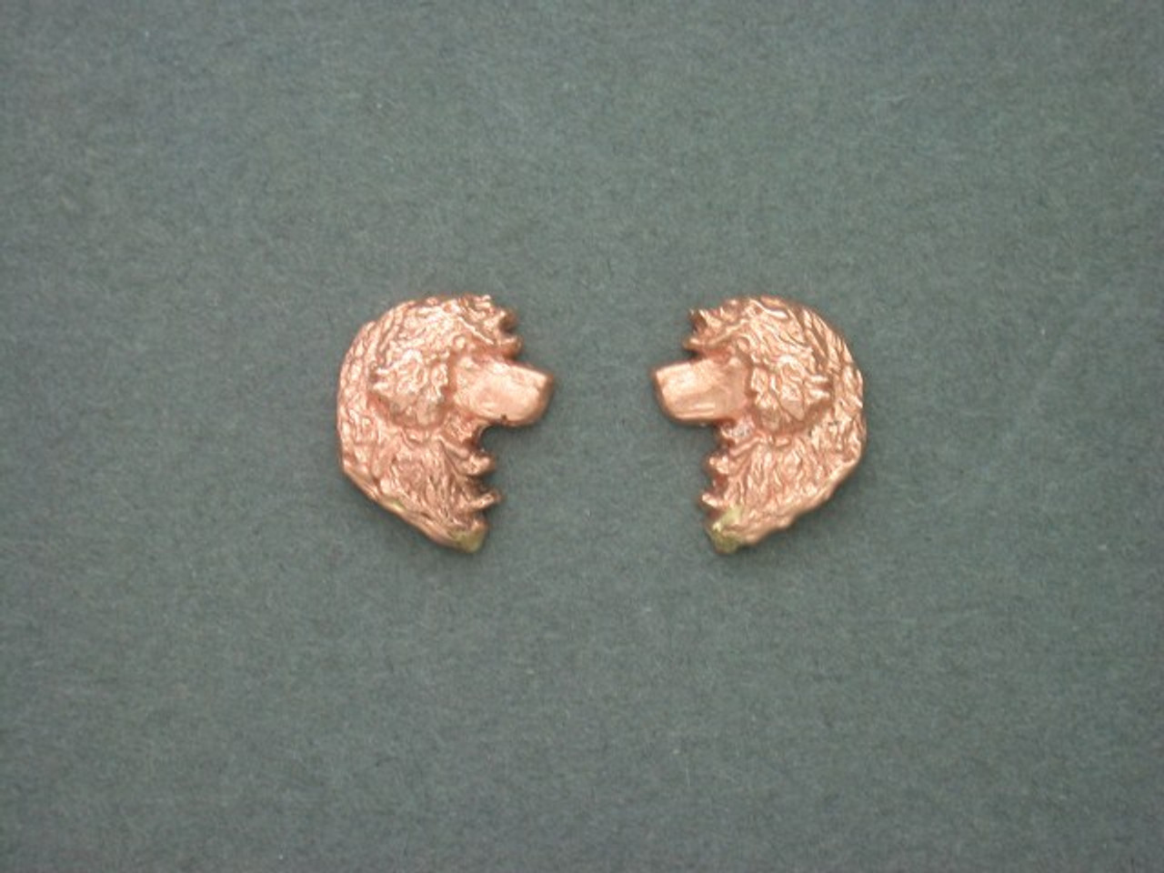 Portuguese Water Dog Earrings Head Lion Cut Oval