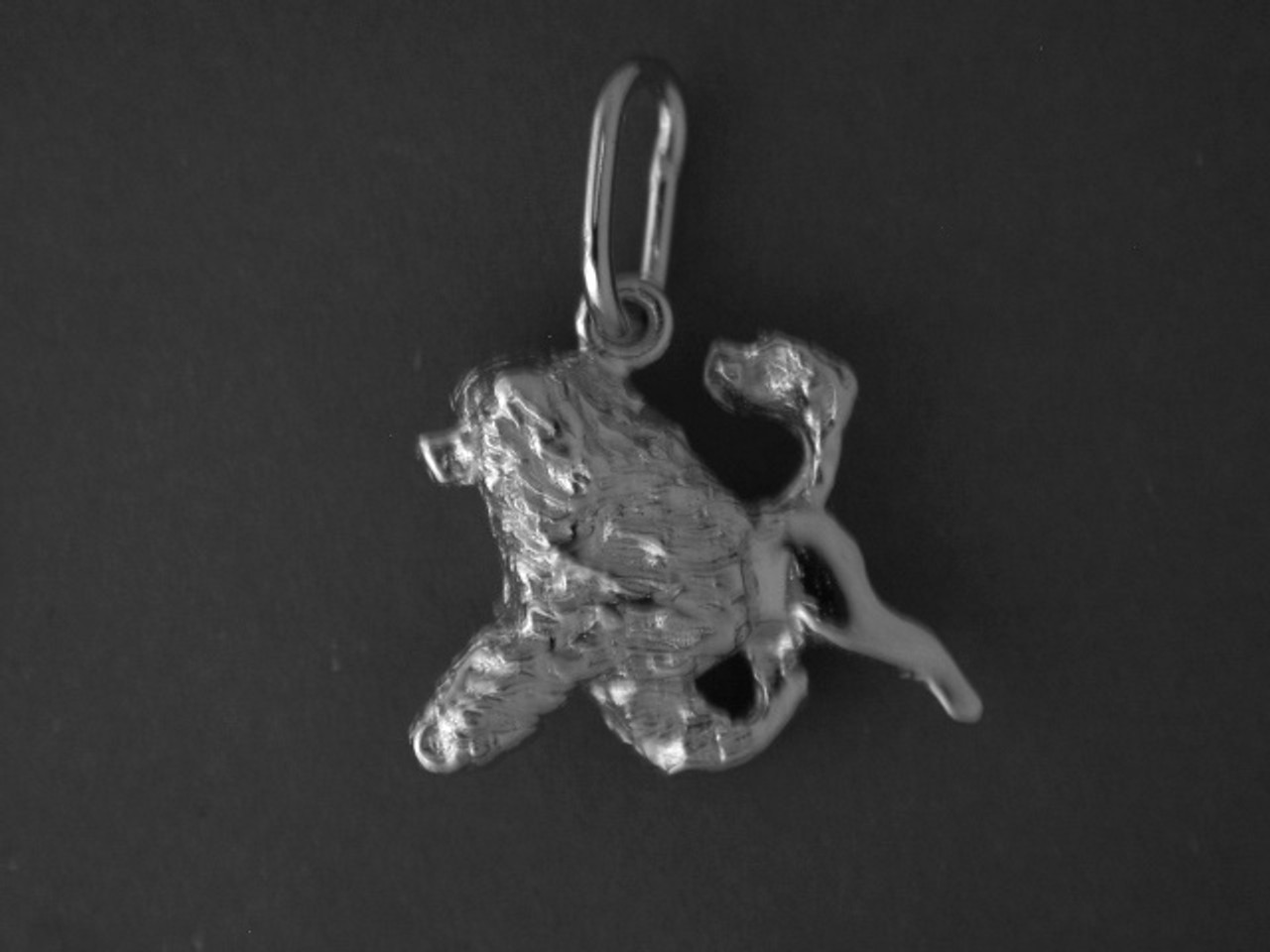 Portuguese Water Dog Silver Pendant