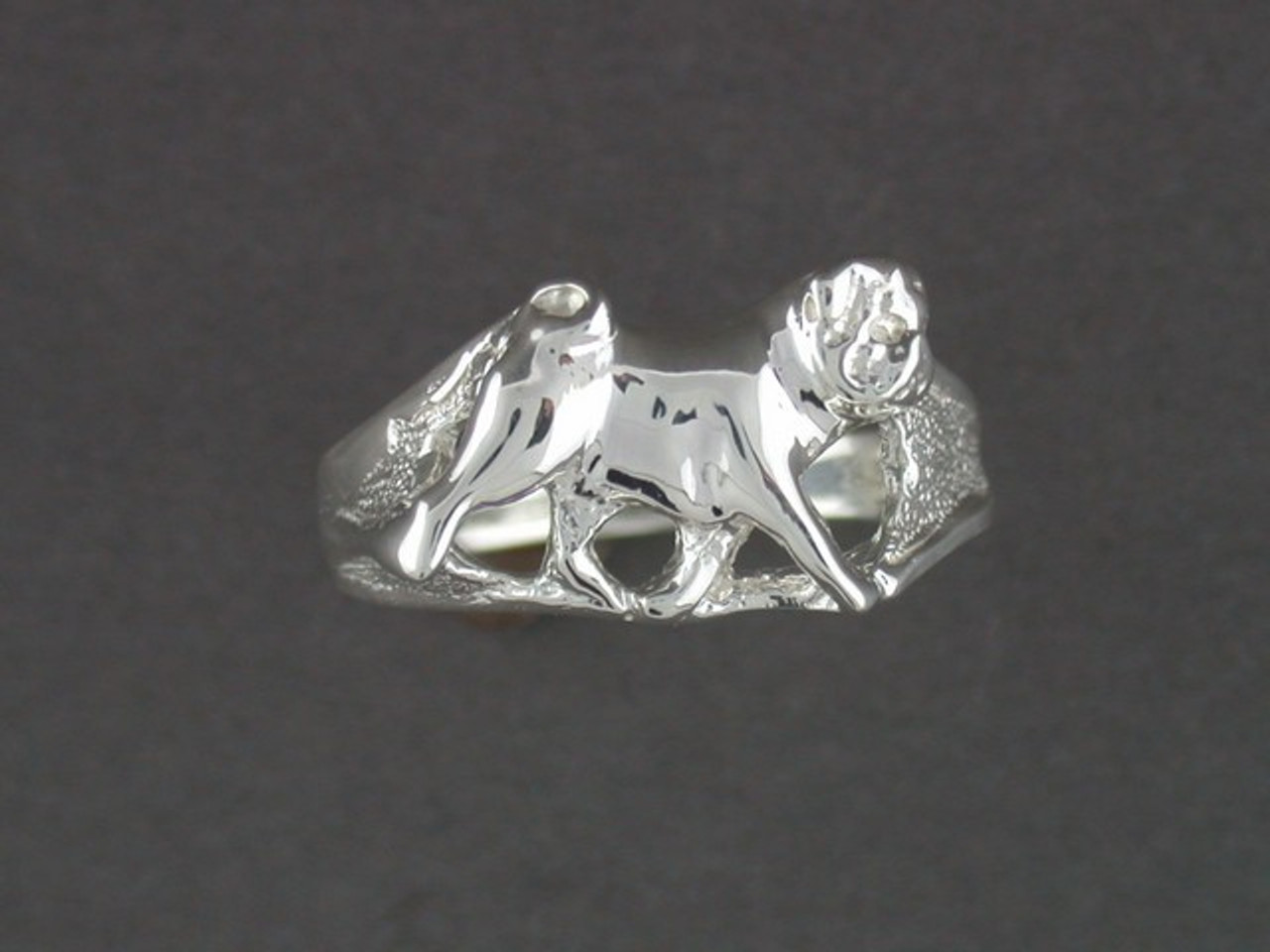 Pug Full Body Ring Pendant