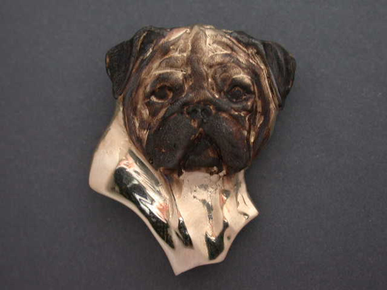 Pug Head Front View Reg Pendant