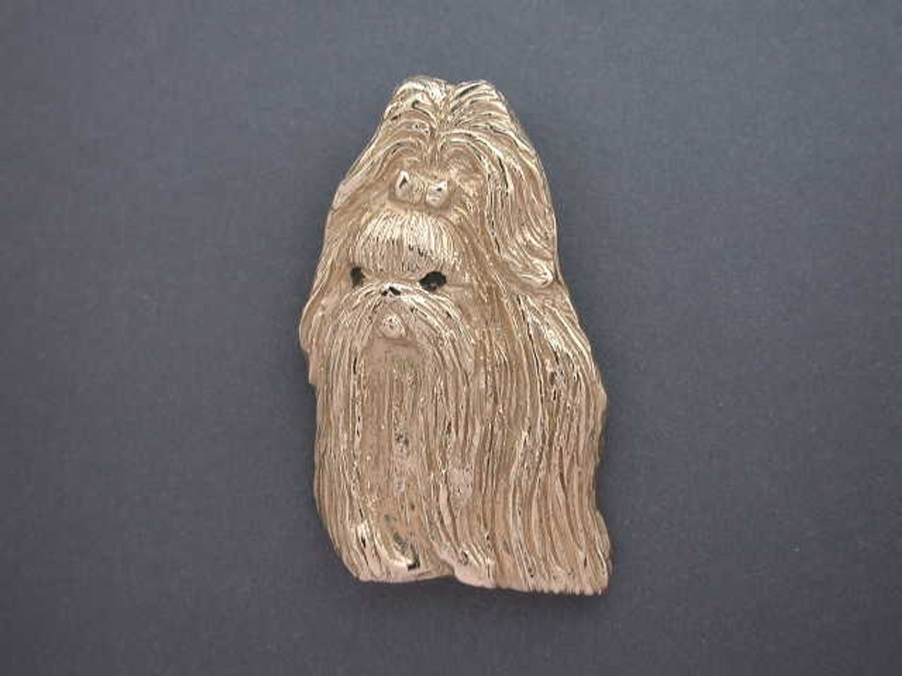 Shih Tzu Head 3/4 View Pendant